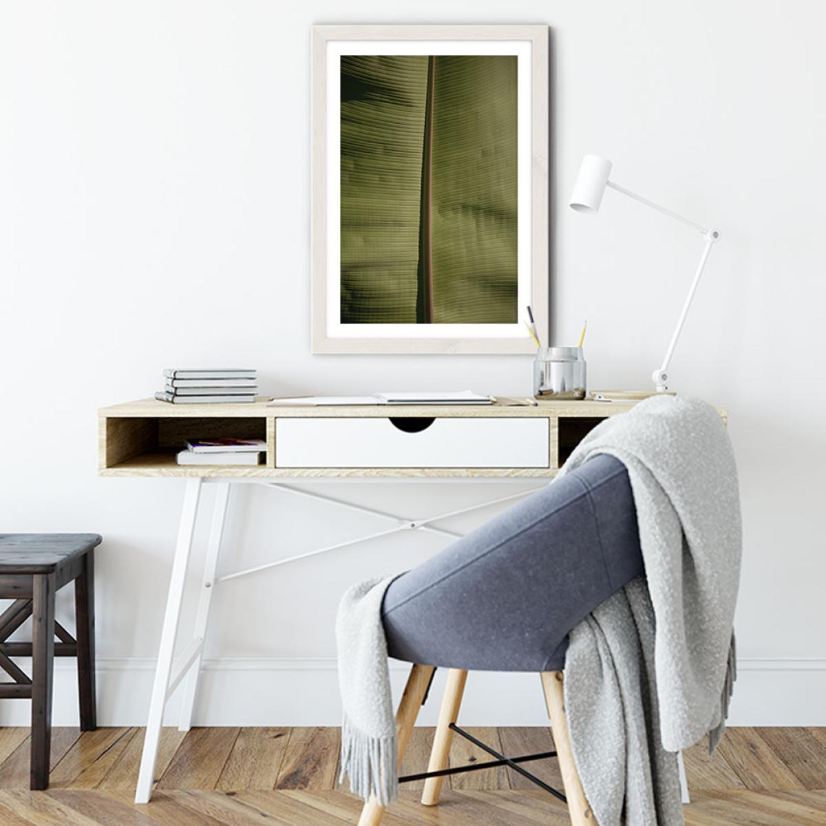 Tropical Banana Art Print White Frame – image 5
