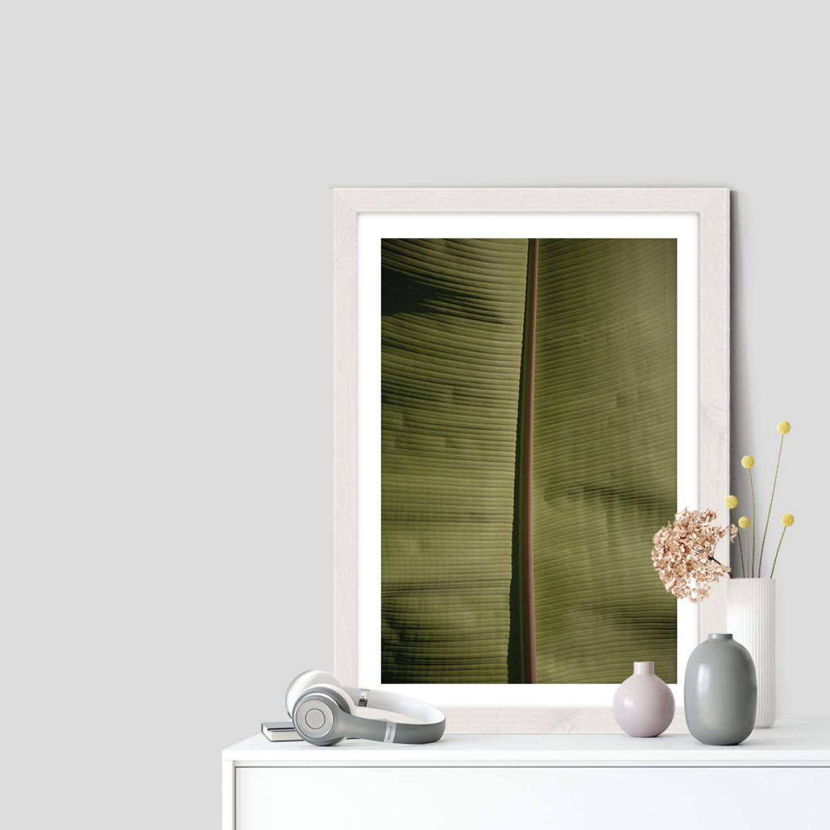 Tropical Banana Art Print White Frame – image 6