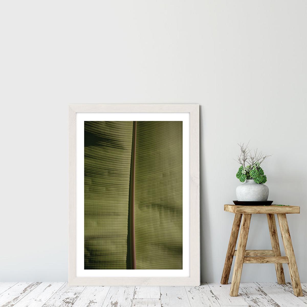 Tropical Banana Art Print White Frame – image 7