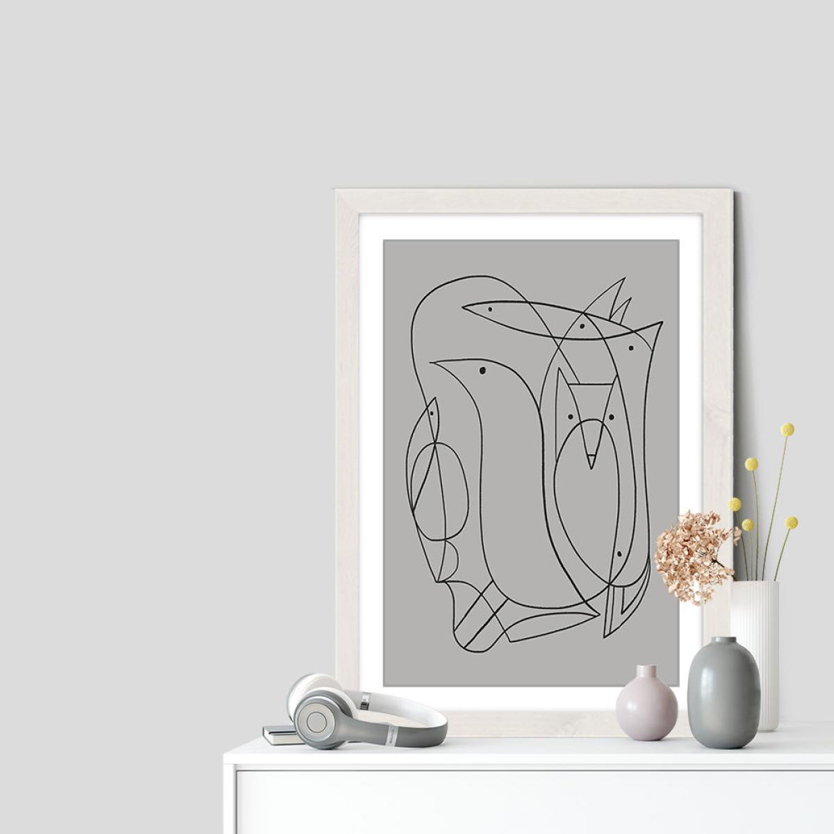 Daily II Art Print White Frame – image 7