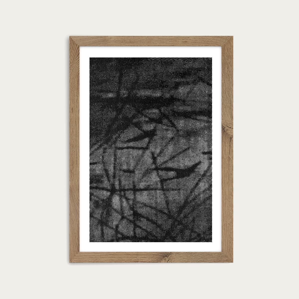 Research N°007 Art Print Oak Frame