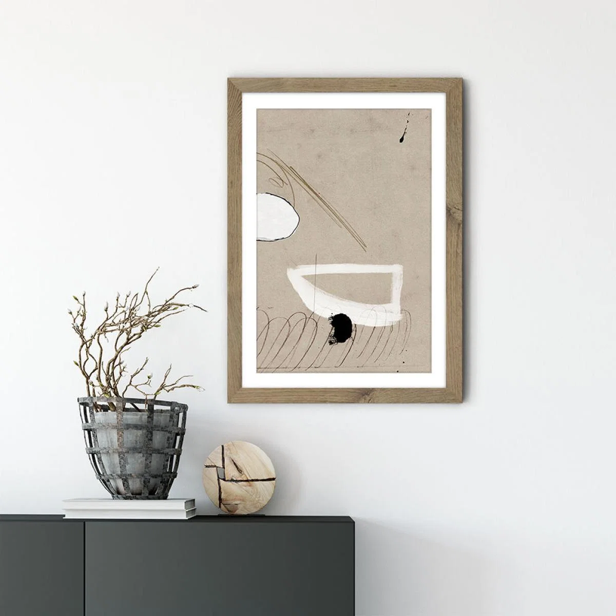 Regenerate II Art Print Oak Frame – image 2