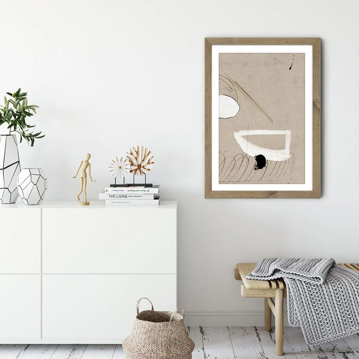 Regenerate II Art Print Oak Frame – image 3
