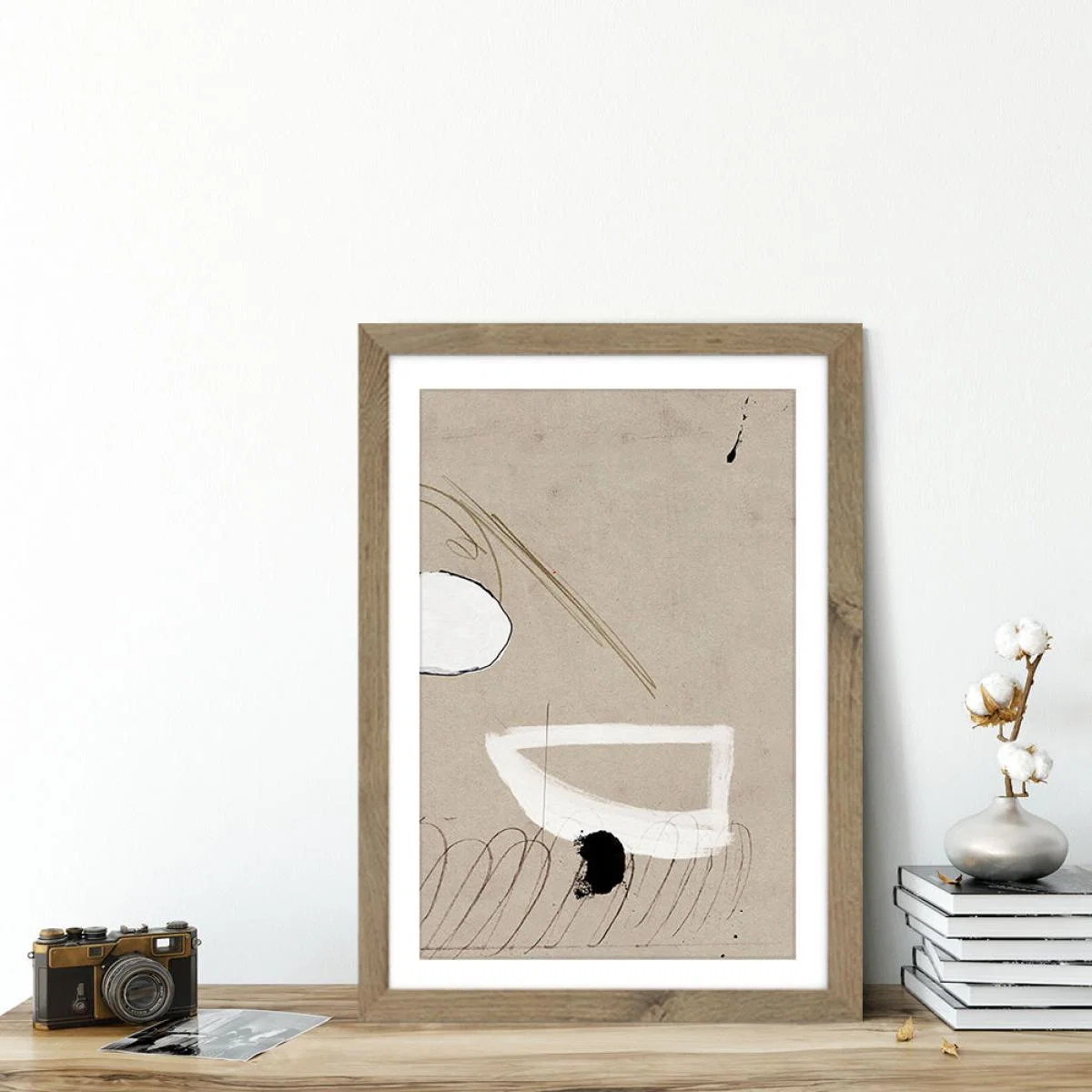 Regenerate II Art Print Oak Frame – image 4