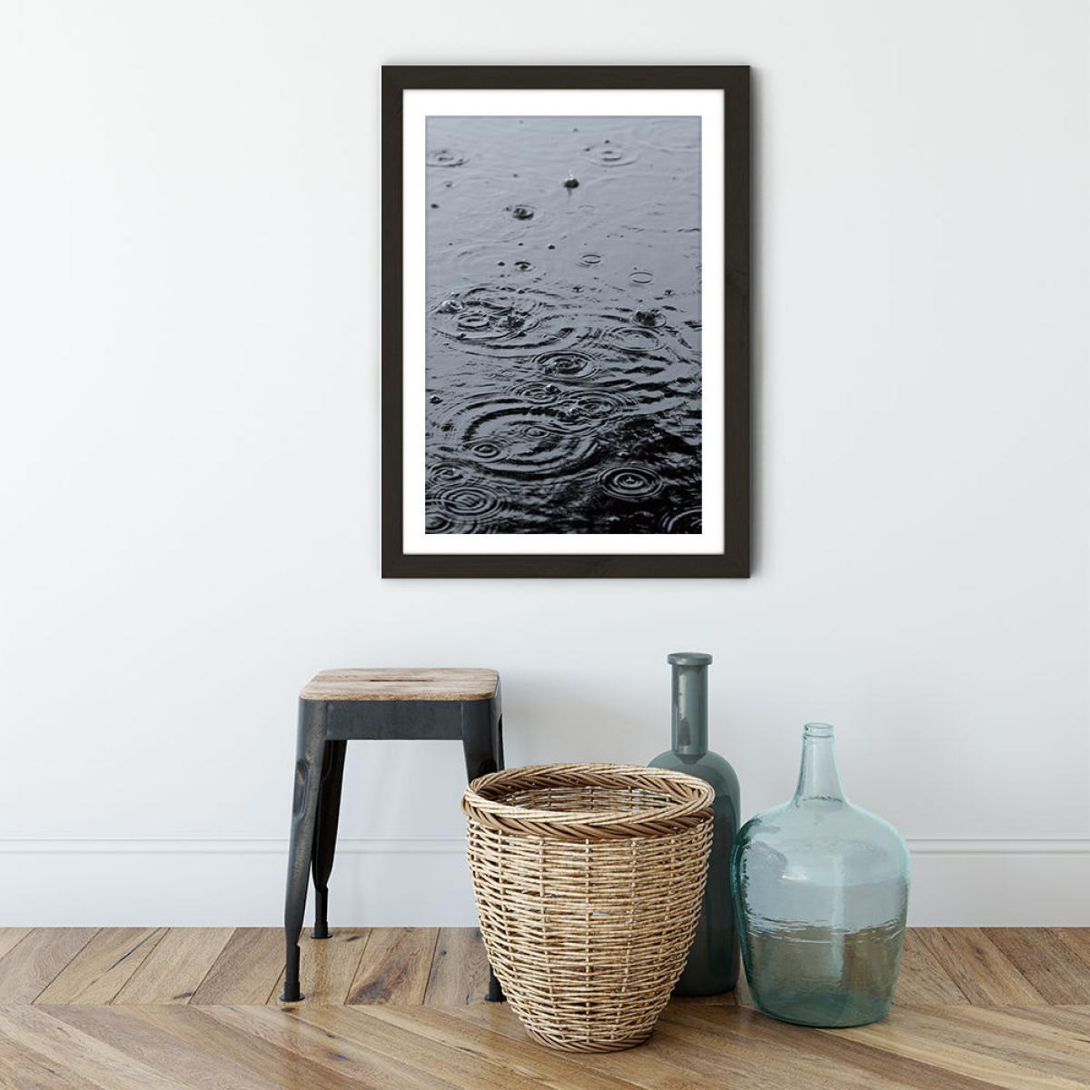 Summer Rain Art Print Black Frame – image 3