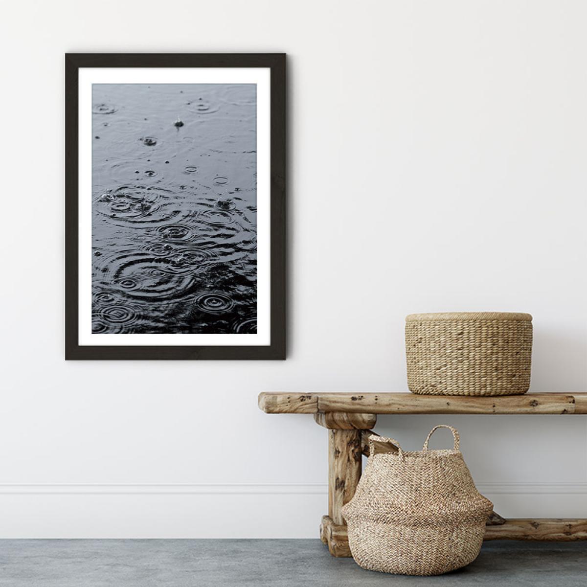 Summer Rain Art Print Black Frame – image 6