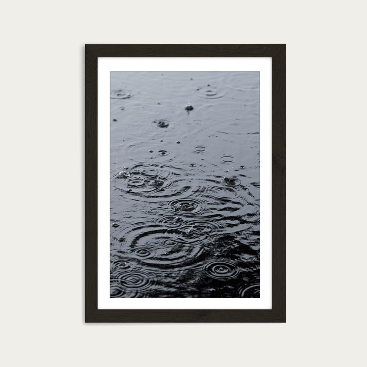 Summer Rain Art Print Black Frame – image 1