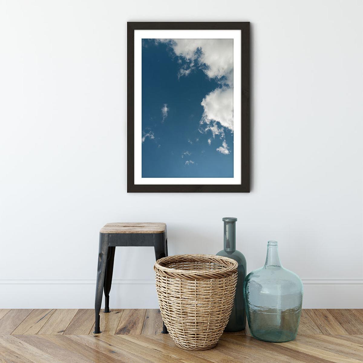 Sky Diving Art Print Black Frame – image 2
