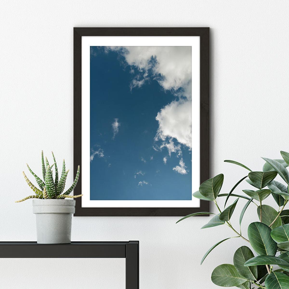 Sky Diving Art Print Black Frame – image 4