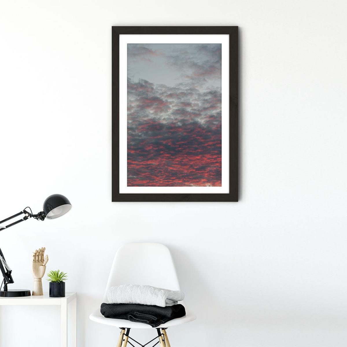 Cotton Candy Sky Art Print Black Frame – image 2