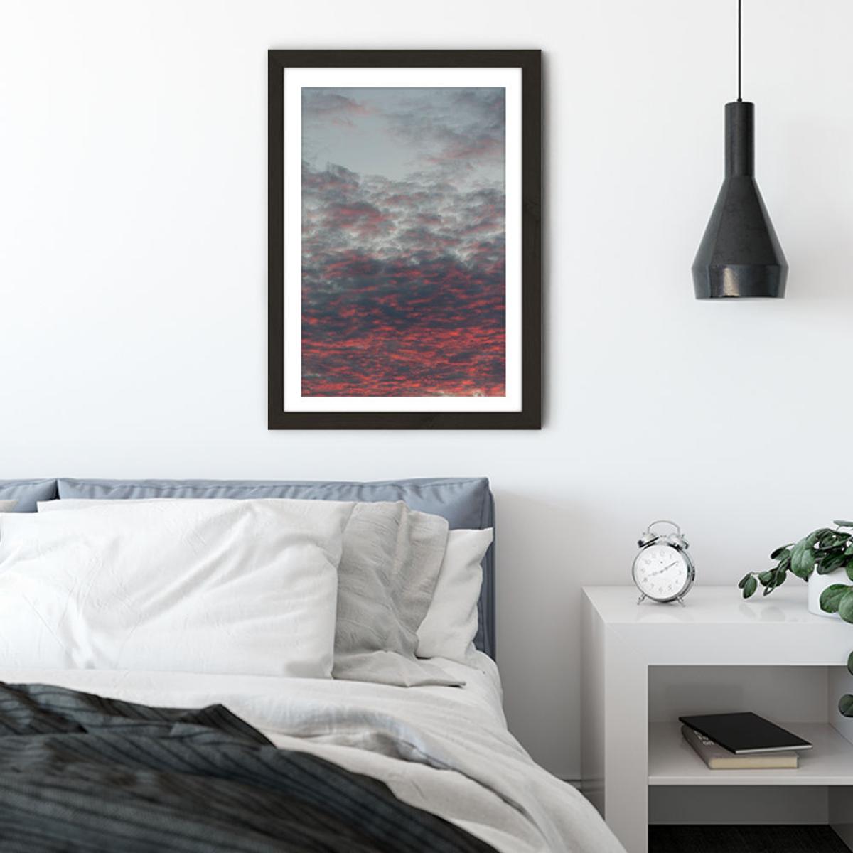 Cotton Candy Sky Art Print Black Frame – image 4