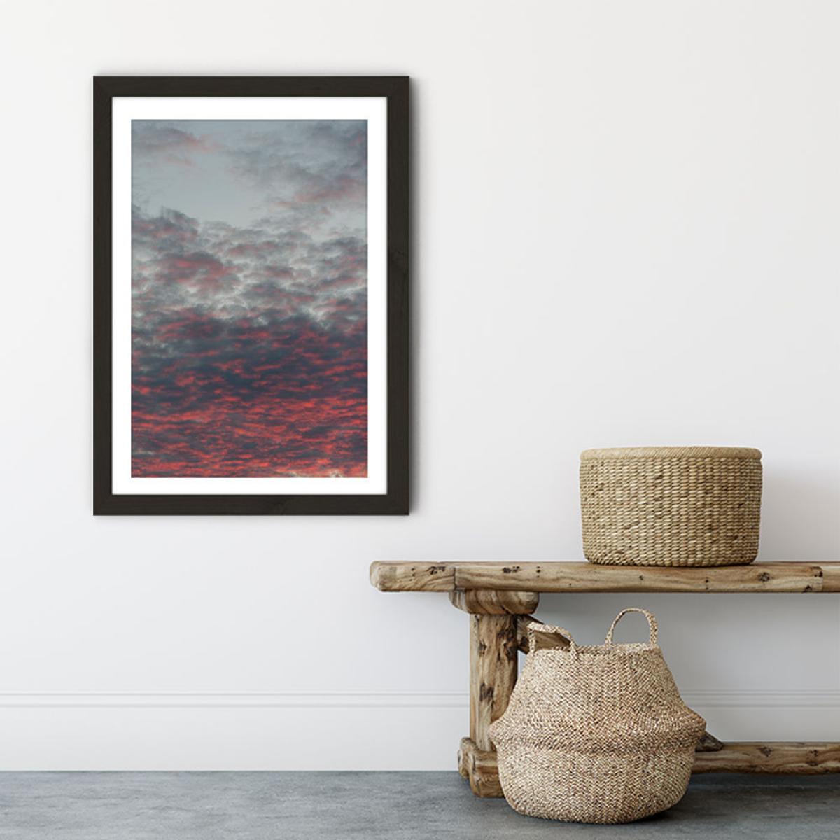 Cotton Candy Sky Art Print Black Frame – image 6