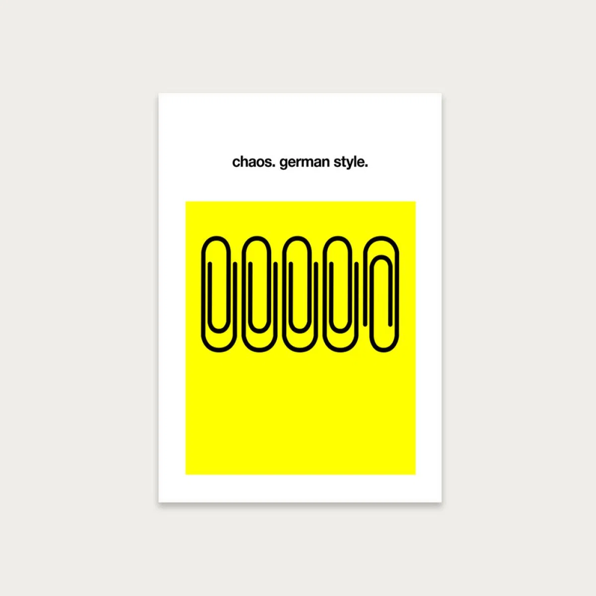 German Chaos Art Print Unframed