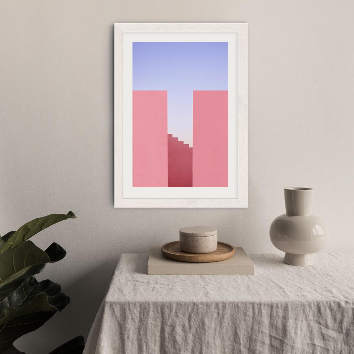 Walking On Sunset Art Print White Frame – image 6