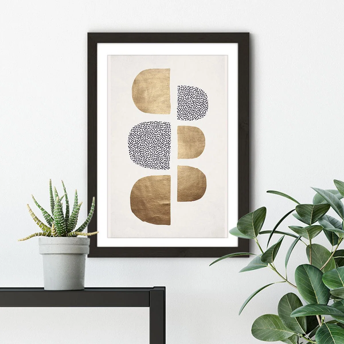 Geometric Abstracta Art Print Black Frame – image 5