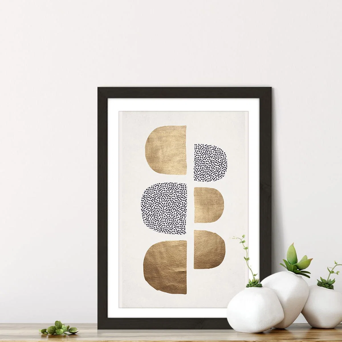 Geometric Abstracta Art Print Black Frame – image 6