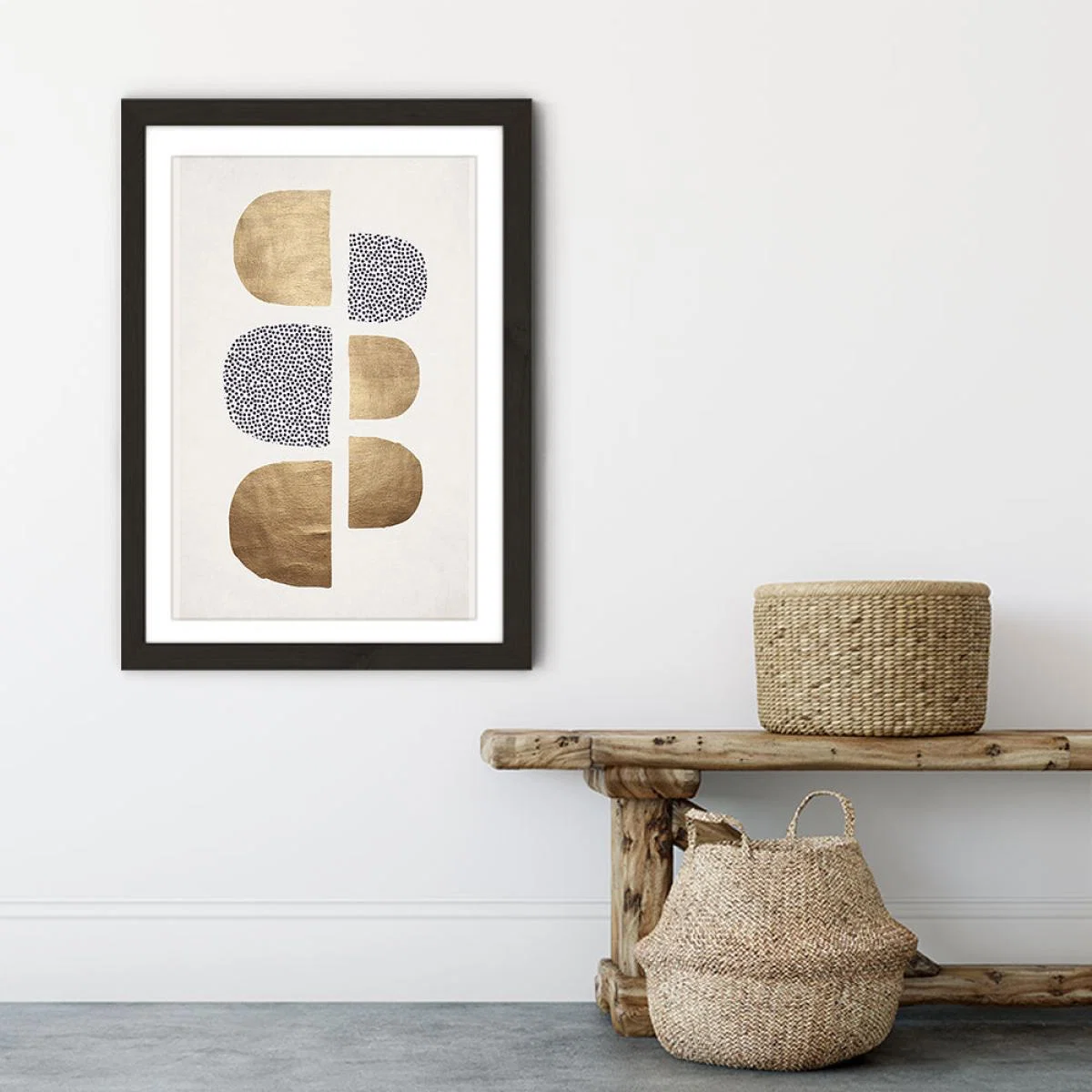 Geometric Abstracta Art Print Black Frame – image 7
