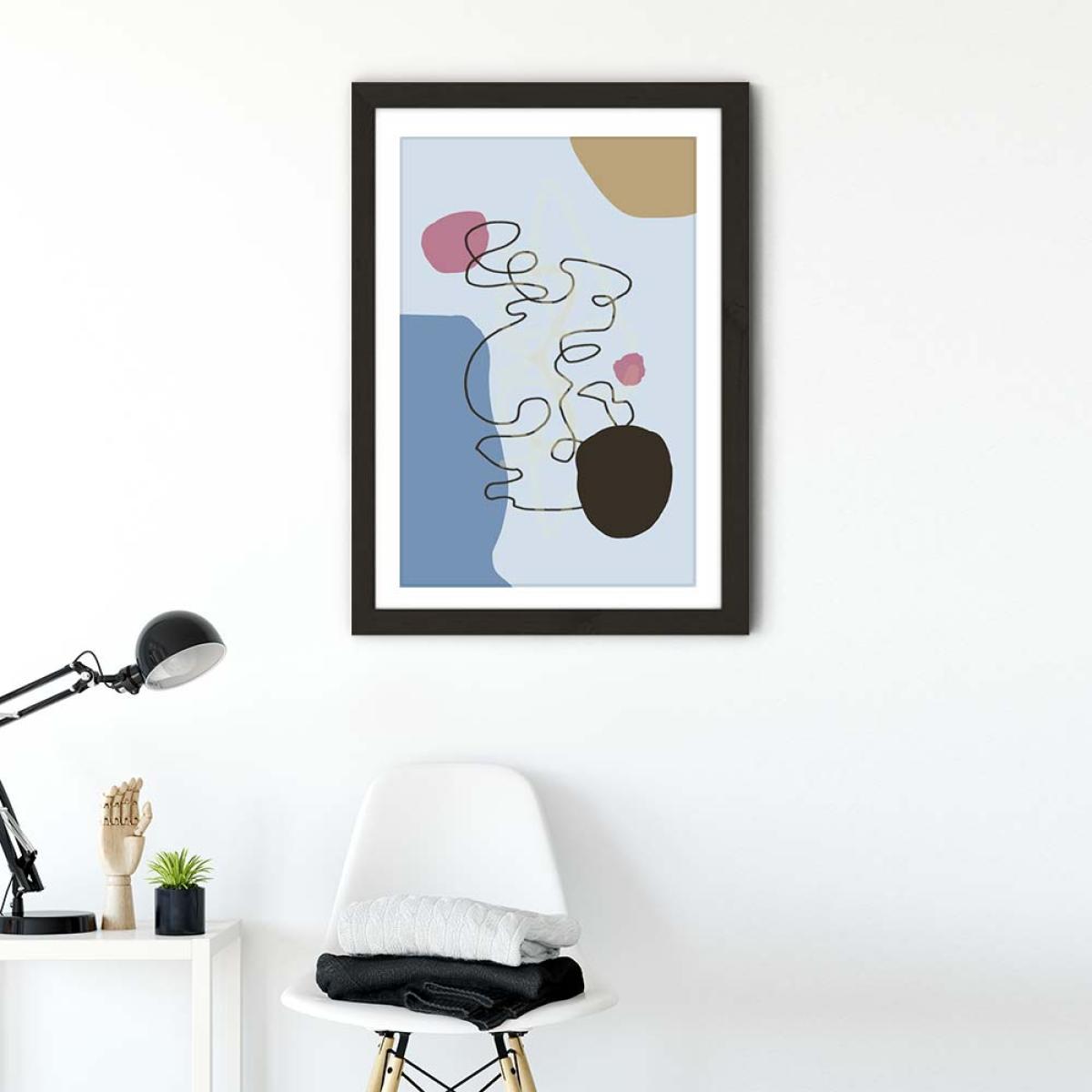 Floating Minds No.2 Art Print Black Frame – image 2