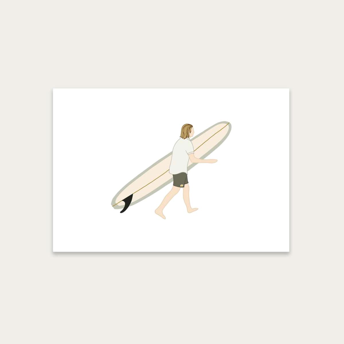 Log Slides Art Print Unframed