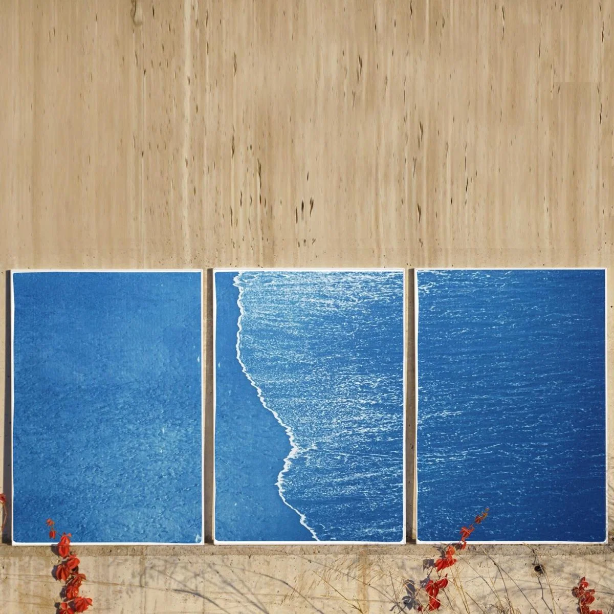 Calm Costa Rica Shore Handmade Cyanotype Art Print – image 6