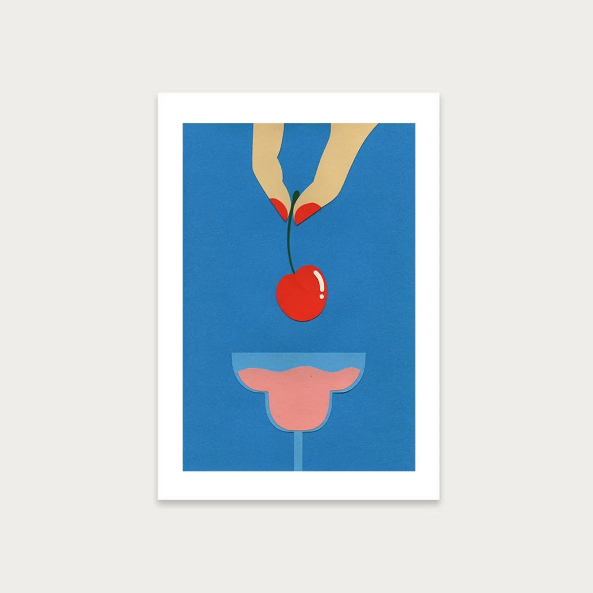 Cherry Nails II Art Print Unframed