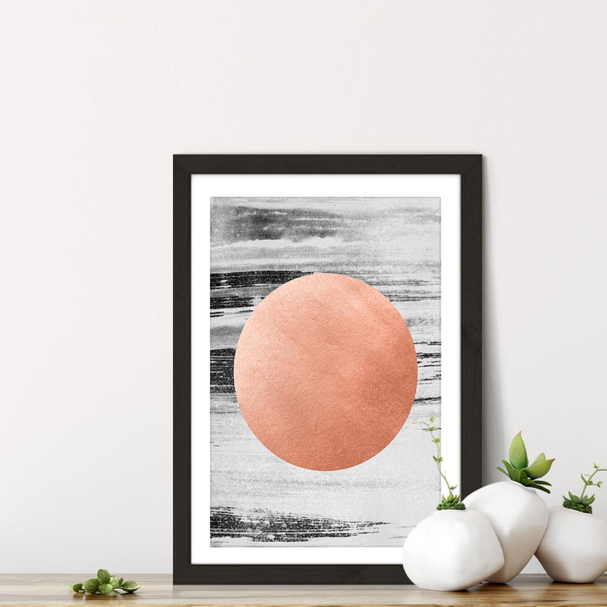 Rosegold No. 1 Art Print Black Frame – image 2