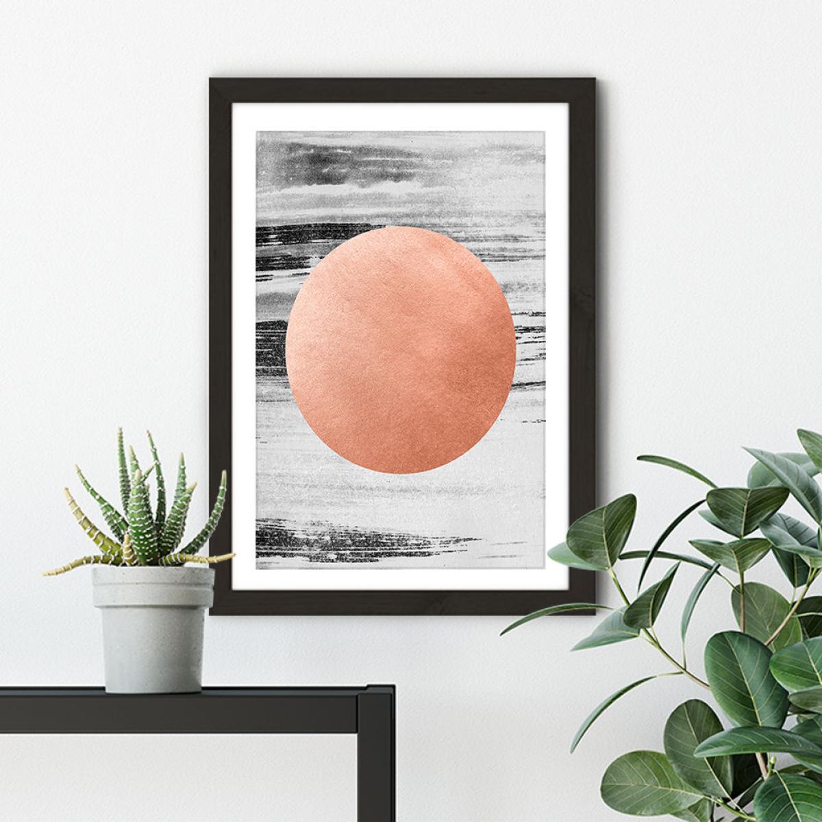 Rosegold No. 1 Art Print Black Frame – image 3