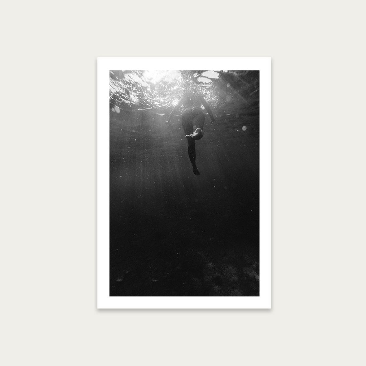 Swim Away Art Print Unframed