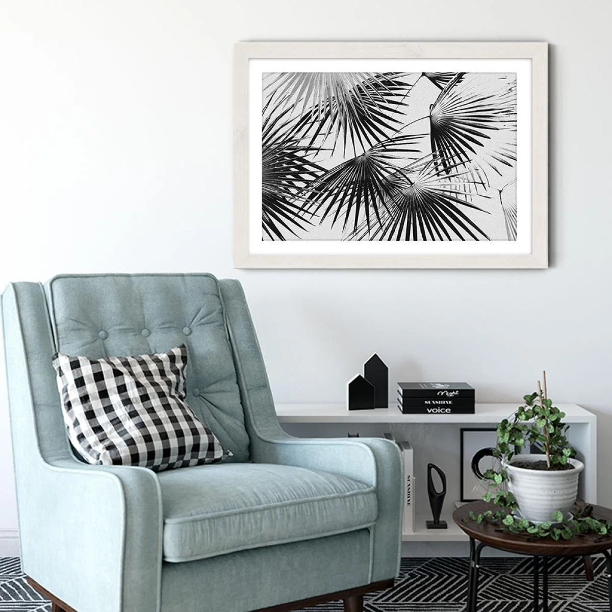 Tropical No. 5 Art Print White Frame – image 4