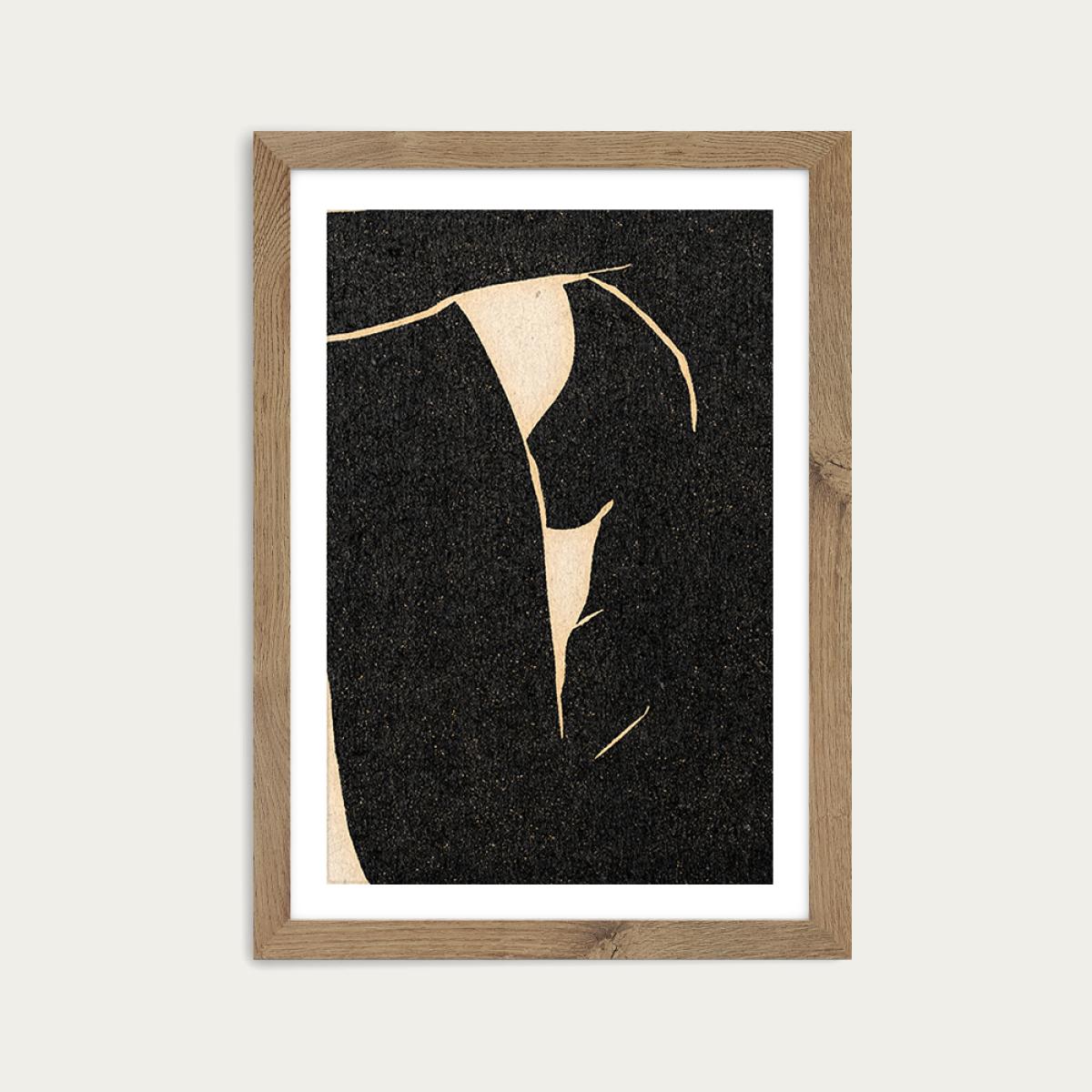 Position III Art Print Oak Frame – image 1