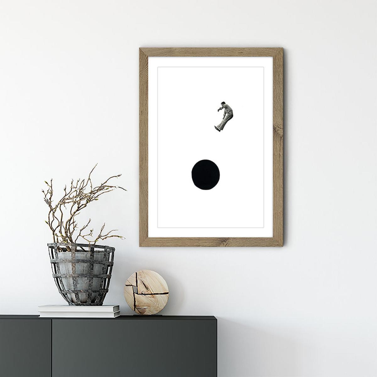 Into the Abyss Art Print Oak Frame – image 2