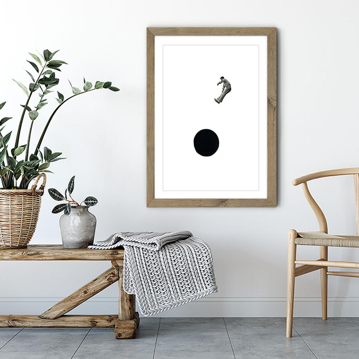 Into the Abyss Art Print Oak Frame – image 3