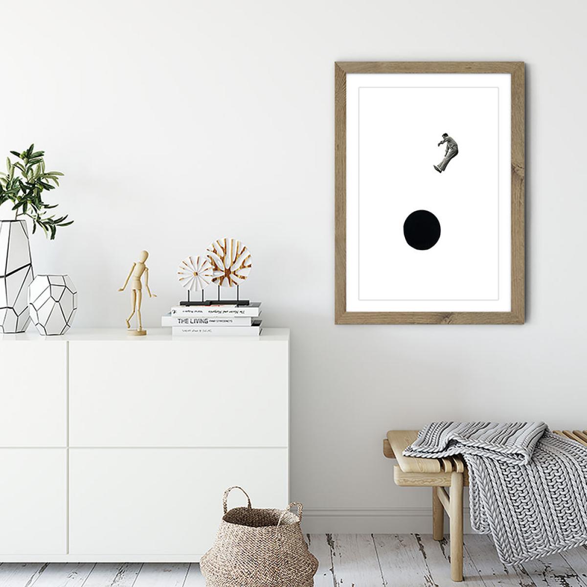 Into the Abyss Art Print Oak Frame – image 4