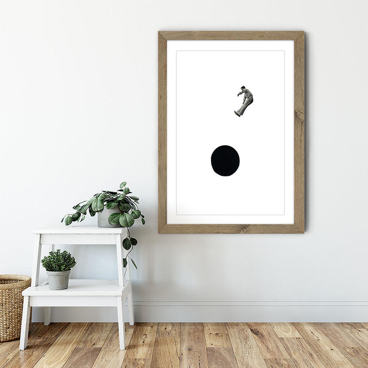 Into the Abyss Art Print Oak Frame – image 5