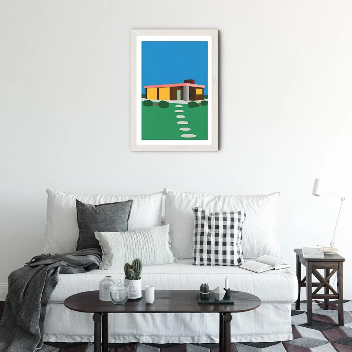 The Elster House Art Print White Frame – image 2