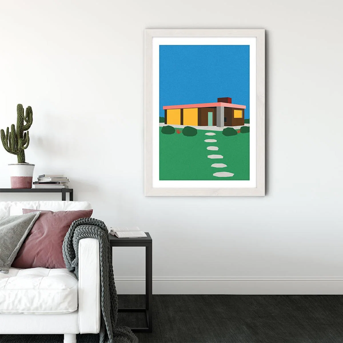 The Elster House Art Print White Frame – image 3