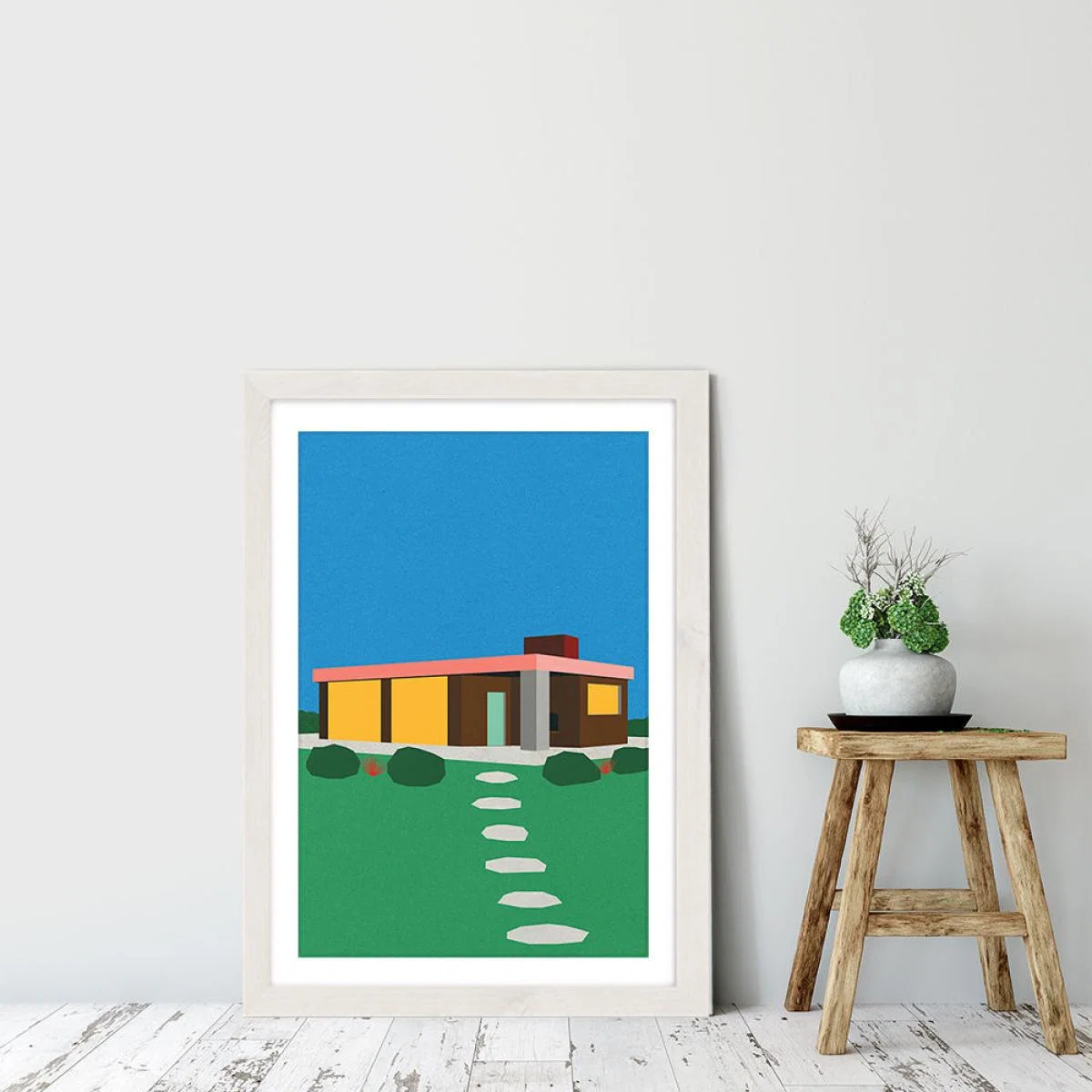 The Elster House Art Print White Frame – image 6