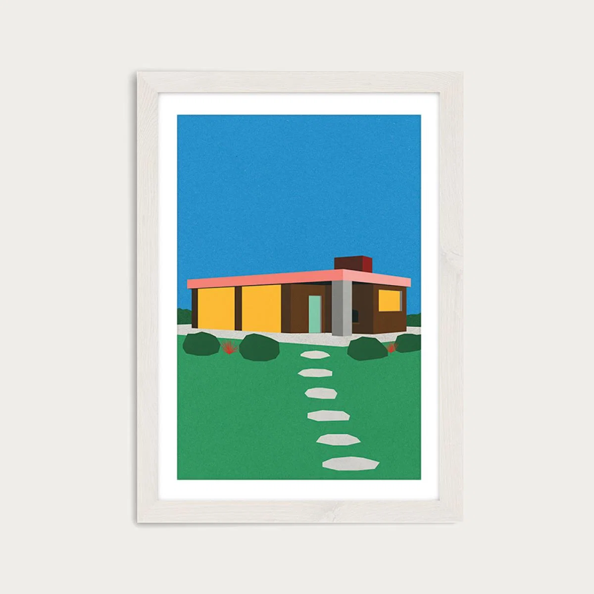 The Elster House Art Print White Frame – image 1