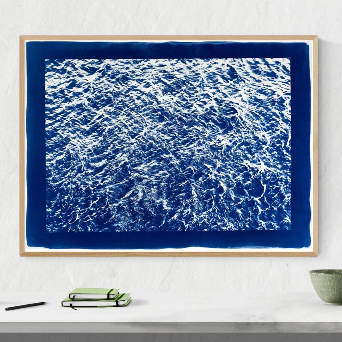 Pacific Ocean Currents Handmade Cyanotype Art Print – image 2