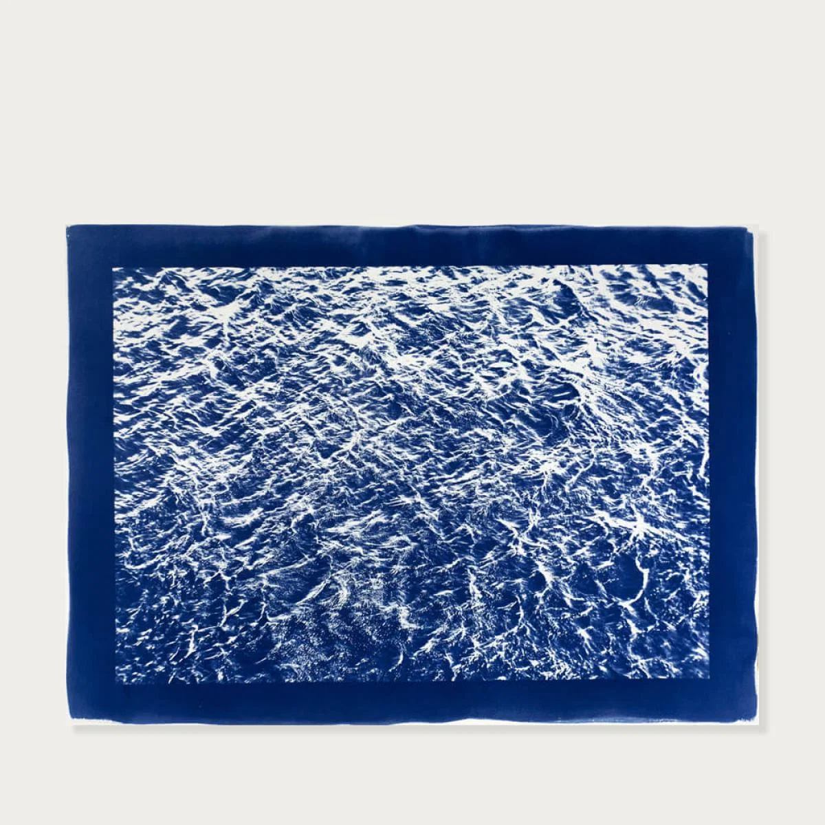 Pacific Ocean Currents Handmade Cyanotype Art Print – image 1