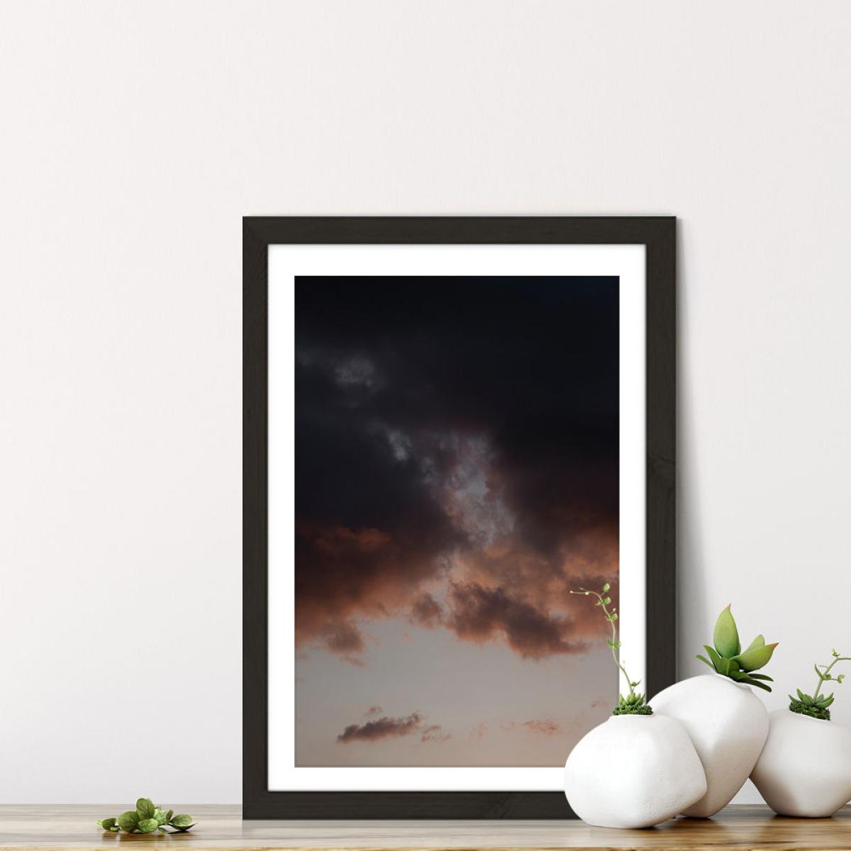 Lila Wolken - Dreamy Evening Sky Art Print Black Frame – image 7