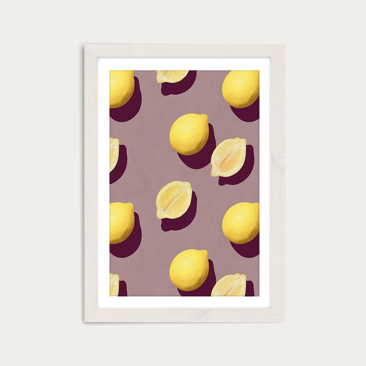 Fruit No. 19 Art Print White Frame – image 1