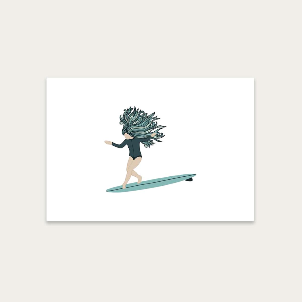 Watergirl Art Print Unframed