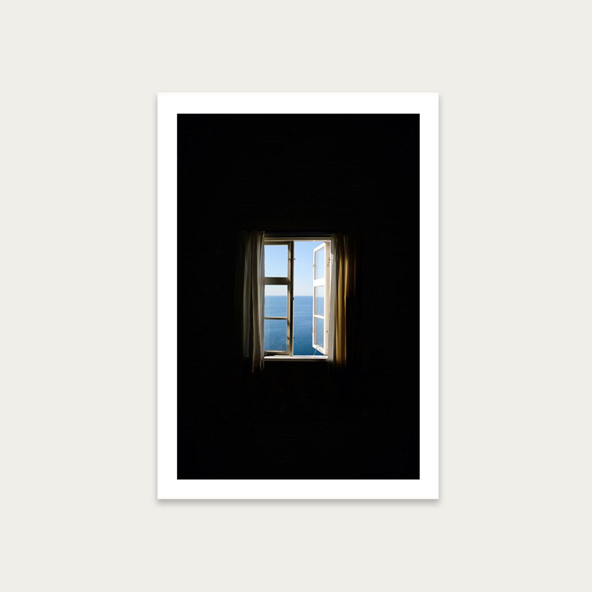 Black Window Art Print Unframed