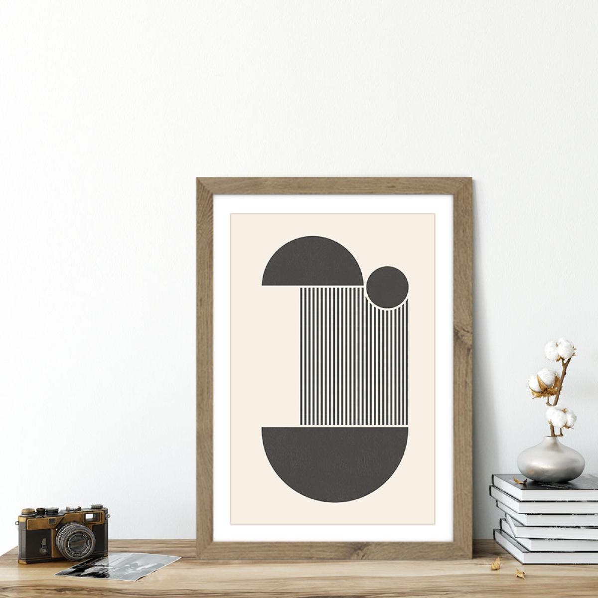 Block I Art Print Oak Frame – image 5