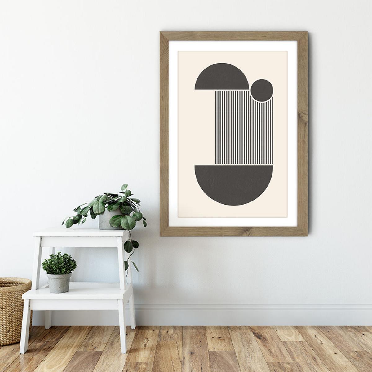 Block I Art Print Oak Frame – image 6