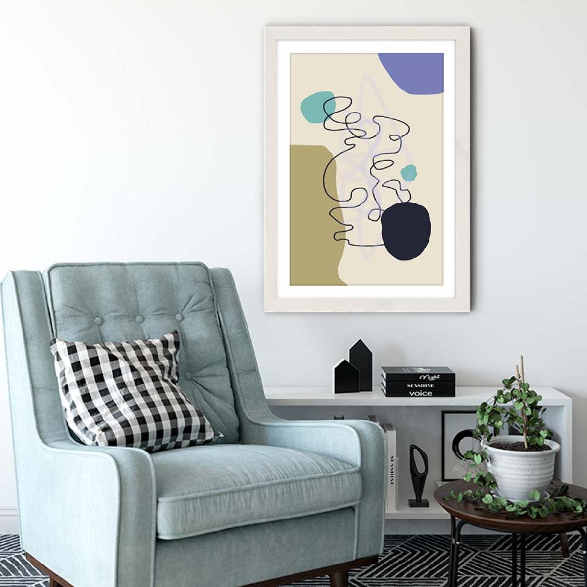Floating Minds No.1 Art Print White Frame – image 4