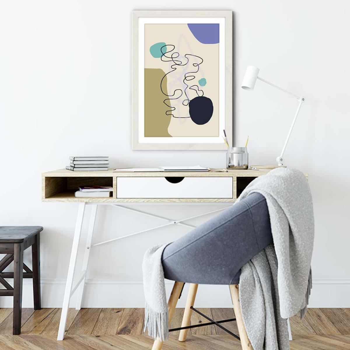 Floating Minds No.1 Art Print White Frame – image 5