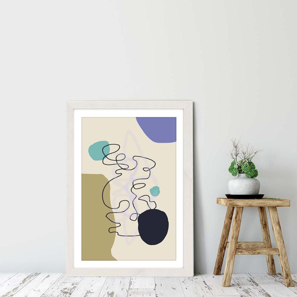 Floating Minds No.1 Art Print White Frame – image 6