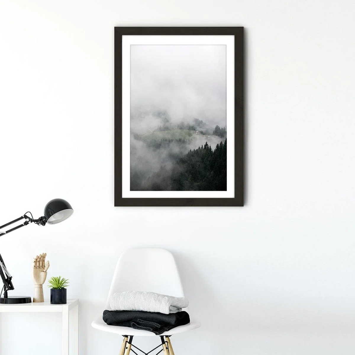 The House in the Mountains Art Print Black Frame – image 2
